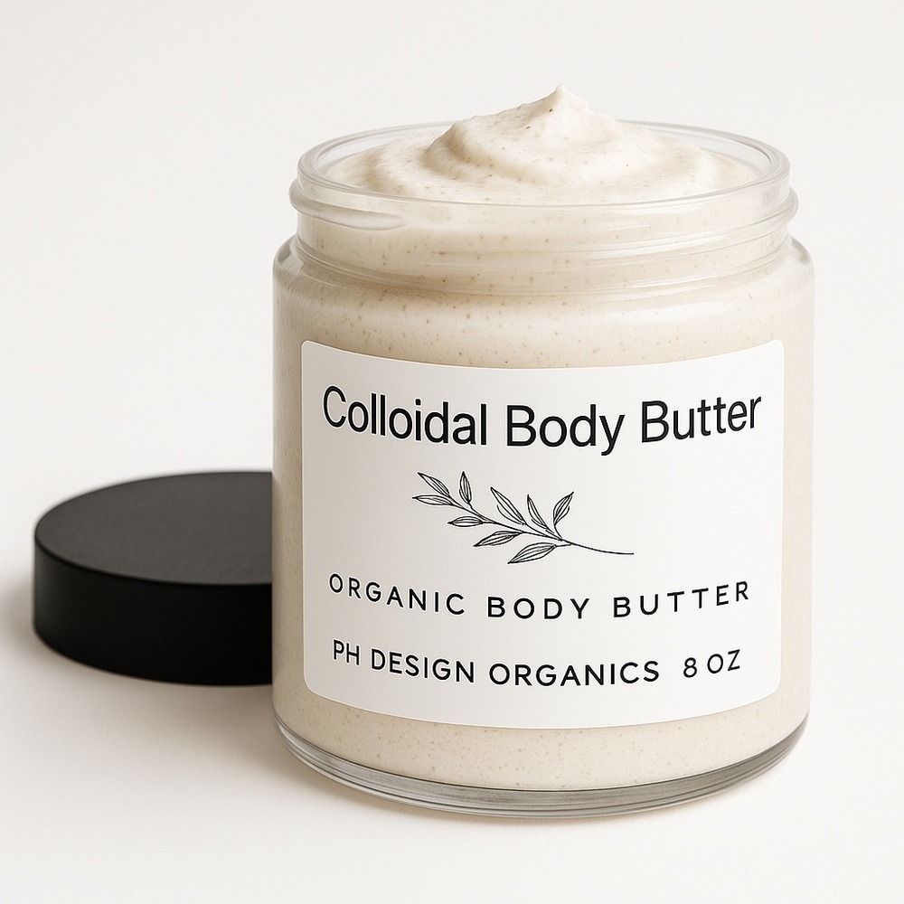 PH Design Organics Colloidal Body Butter Organic Hydrating Soothing 8 oz‎